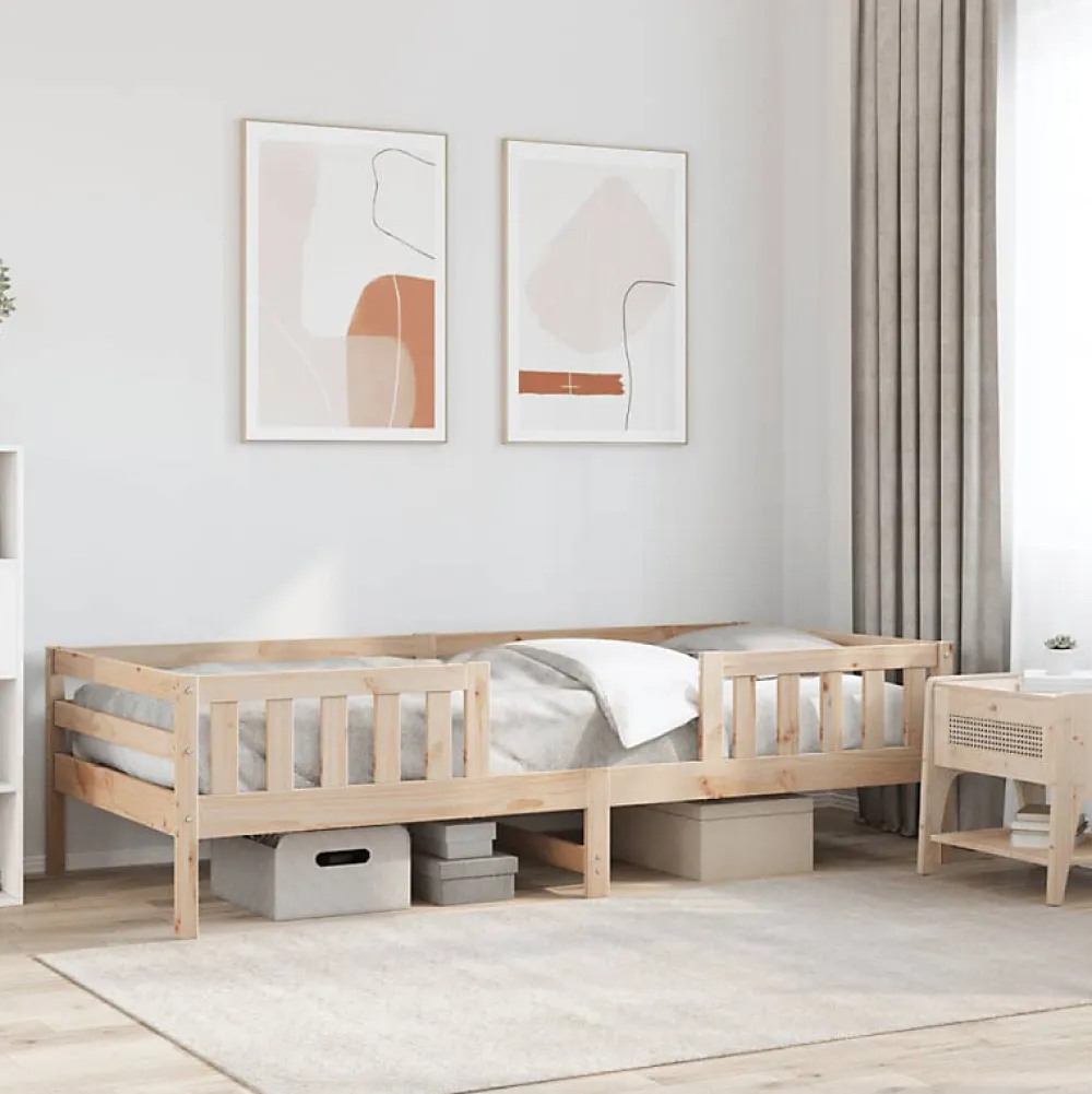 Cadre de lit sans matelas 90x190 cm bois de pin massif>Vidaxl Best