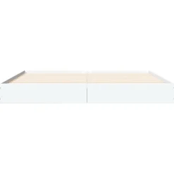 Vidaxl Cadre de lit sans matelas blanc 160x200 cm bois d ingénierie* Sommier