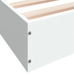 Vidaxl Cadre de lit sans matelas blanc 160x200 cm bois d ingénierie* Sommier