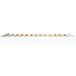 Vidaxl Cadre de lit sans matelas blanc 160x200 cm bois d ingénierie* Sommier