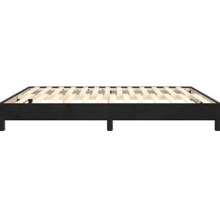 Vidaxl Cadre de lit sans matelas noir 180x200 cm velours* Sommier