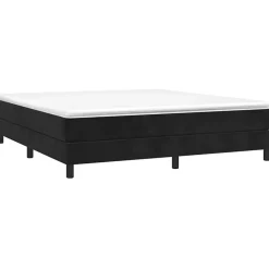 Vidaxl Cadre de lit sans matelas noir 180x200 cm velours* Sommier