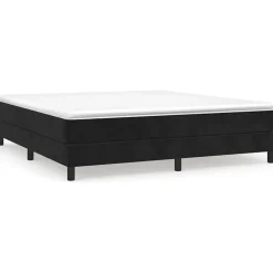Vidaxl Cadre de lit sans matelas noir 180x200 cm velours* Sommier
