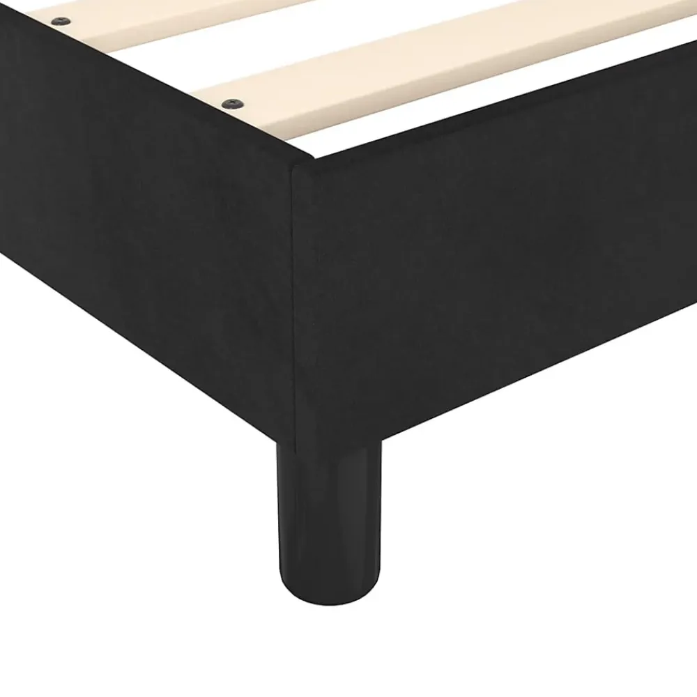 Vidaxl Cadre de lit sans matelas noir 180x200 cm velours* Sommier