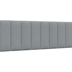 Cadre de lit sans matelas Hanko gris clair 120x200 cm tissu><noscript><img width=