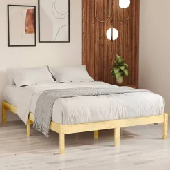 Cadre de lit sans matelas bois massif 140x190 cm>Vidaxl Online
