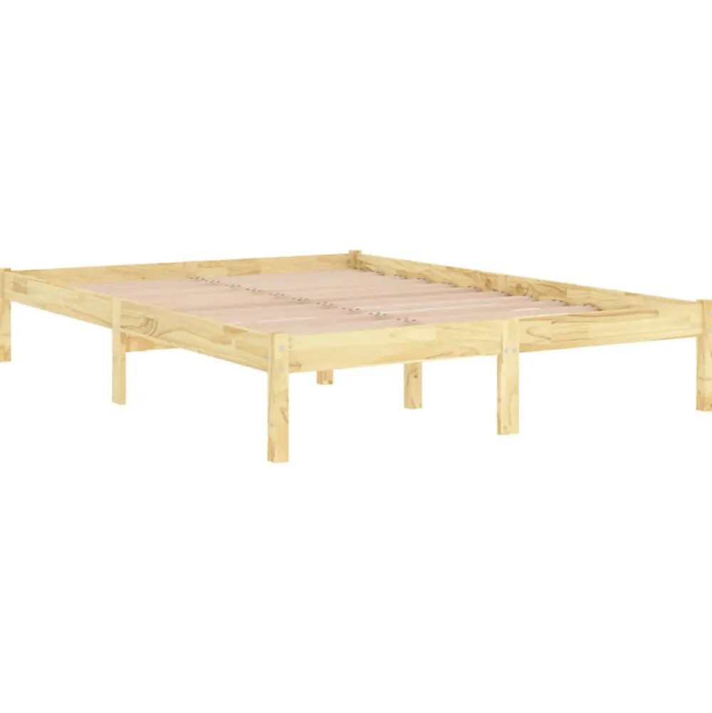 Cadre de lit sans matelas bois massif 140x190 cm>Vidaxl Online