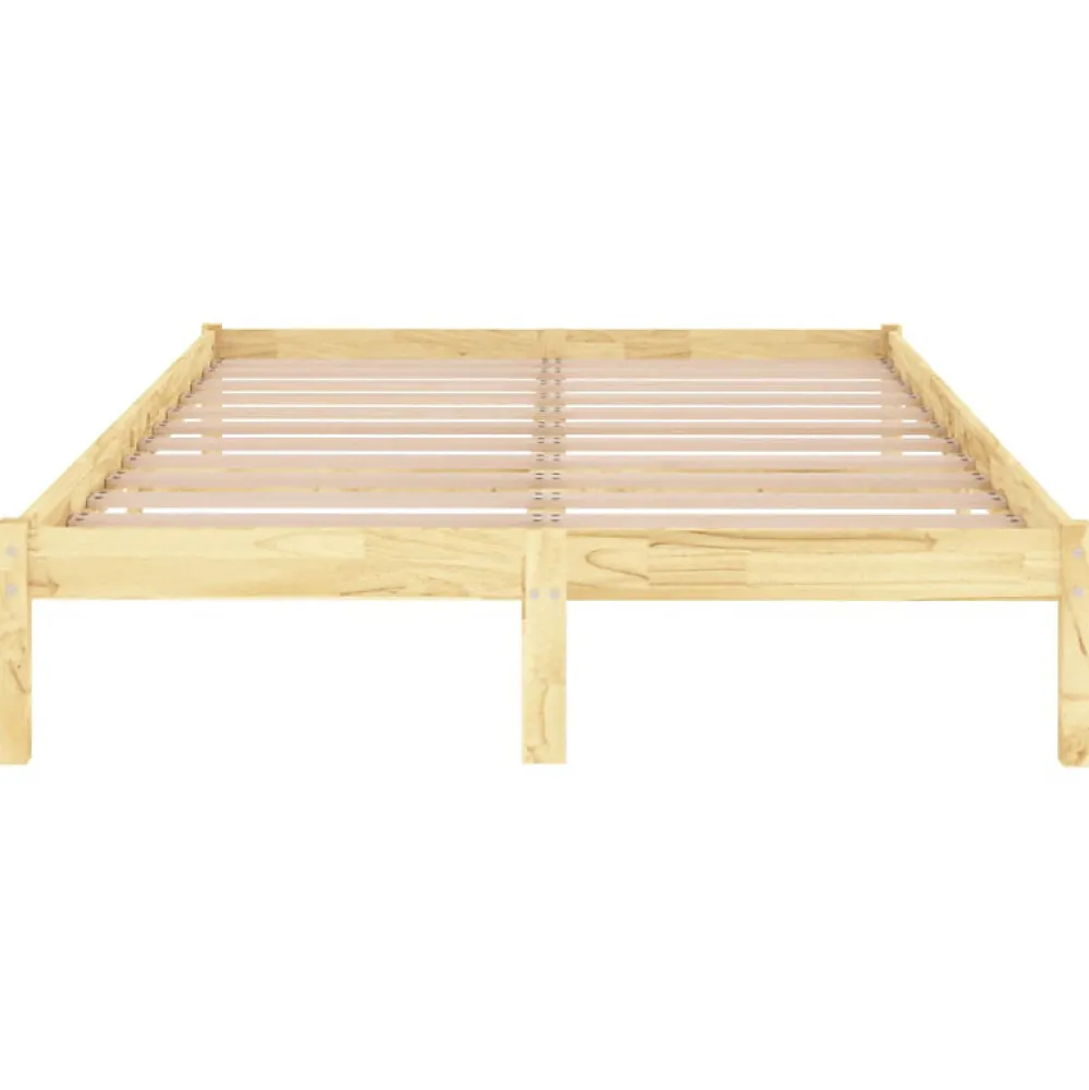 Cadre de lit sans matelas bois massif 140x190 cm>Vidaxl Online