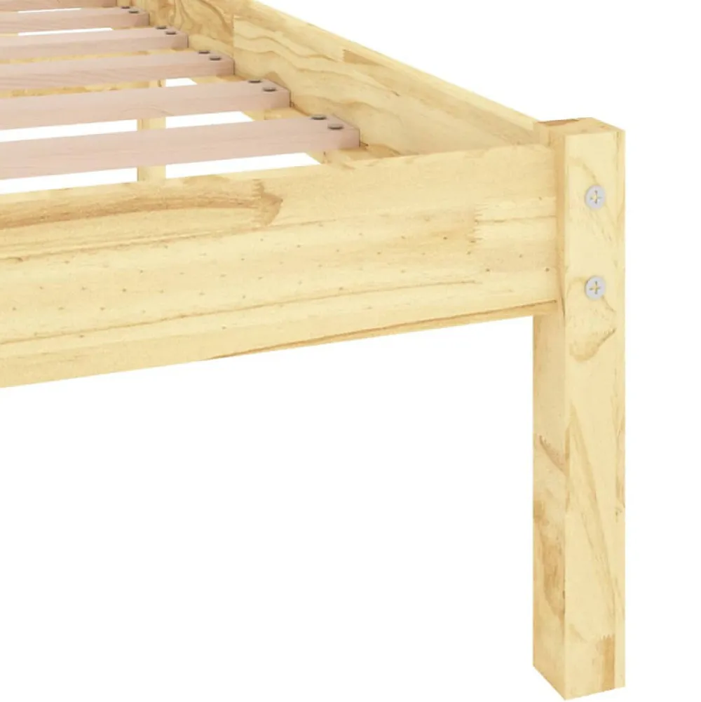 Cadre de lit sans matelas bois massif 140x190 cm>Vidaxl Online