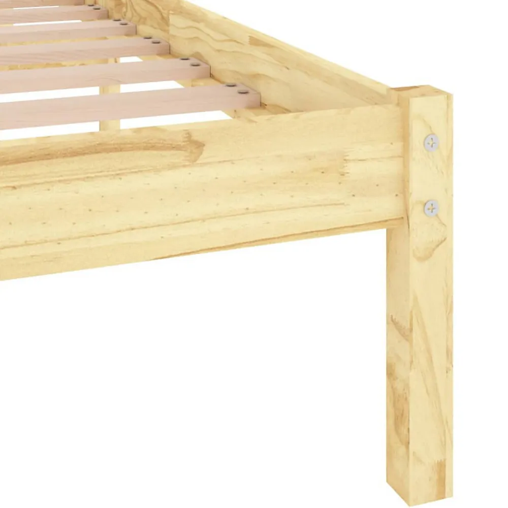 Cadre de lit sans matelas bois massif 140x190 cm>Vidaxl Online