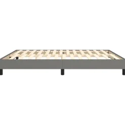 Vidaxl Cadre de lit sans matelas gris foncé 180x200 cm tissu* Sommier