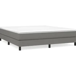 Vidaxl Cadre de lit sans matelas gris foncé 180x200 cm tissu* Sommier