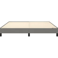 Vidaxl Cadre de lit sans matelas gris foncé 180x200 cm tissu* Sommier