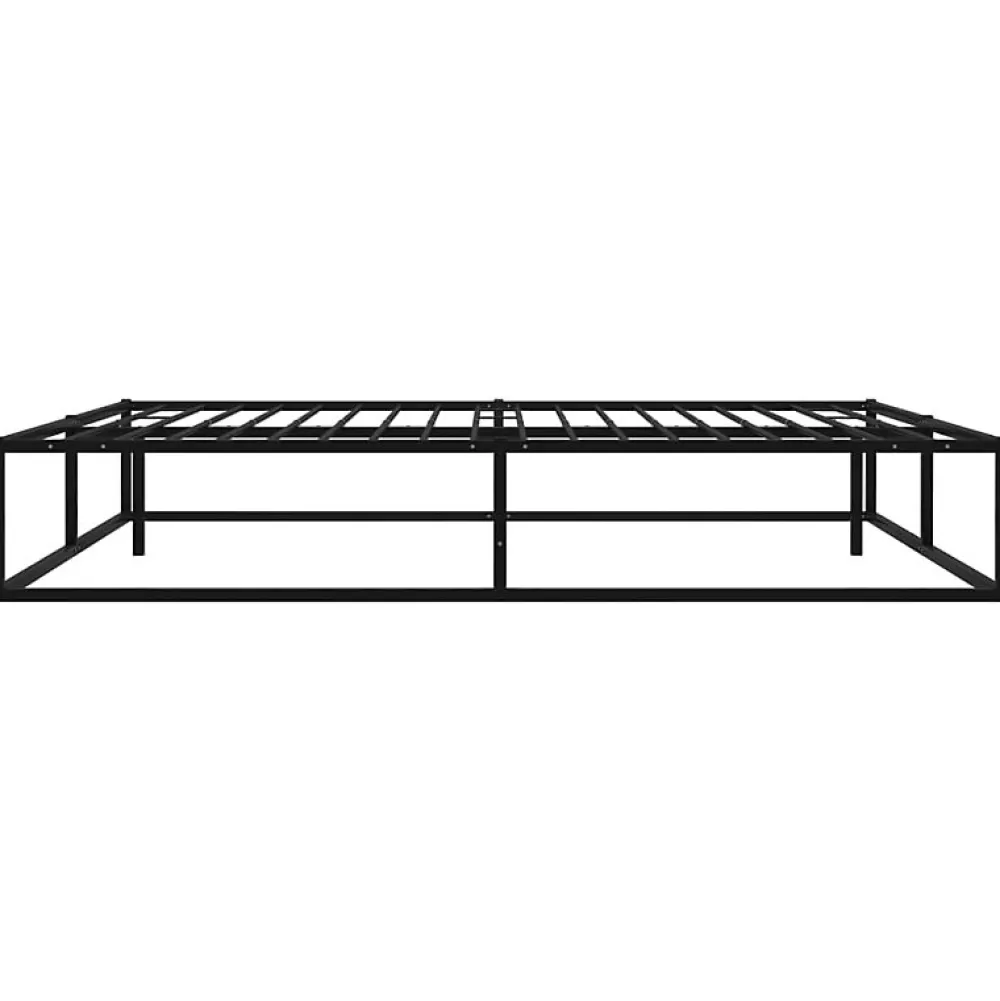 Cadre de lit sans matelas noir métal 160x200 cm>Vidaxl Hot