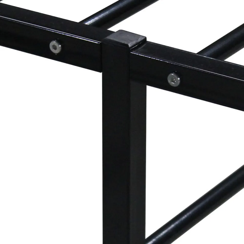 Cadre de lit sans matelas noir métal 160x200 cm>Vidaxl Hot