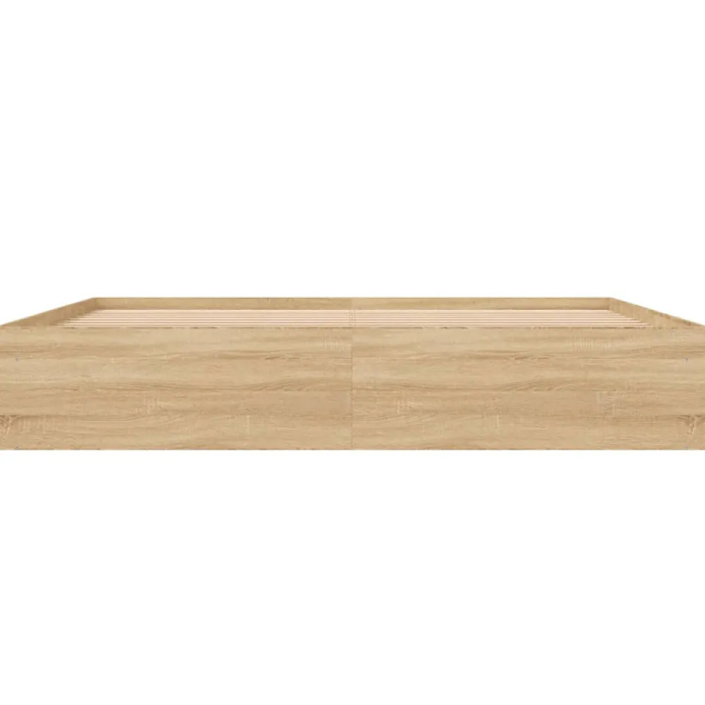 Vidaxl Cadre de lit sans matelas chêne sonoma 200x200 cm* Sommier
