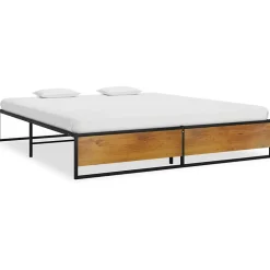 Cadre de lit sans matelas noir métal 160x200 cm>Vidaxl Online
