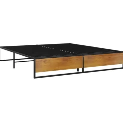 Cadre de lit sans matelas noir métal 160x200 cm>Vidaxl Online