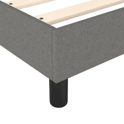 Vidaxl Cadre de lit sans matelas gris foncé 160x200 cm tissu* Sommier