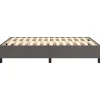Vidaxl Cadre de lit sans matelas gris 140x190 cm similicuir* Sommier
