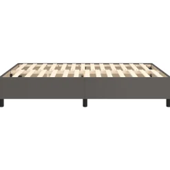 Vidaxl Cadre de lit sans matelas gris 140x190 cm similicuir* Sommier