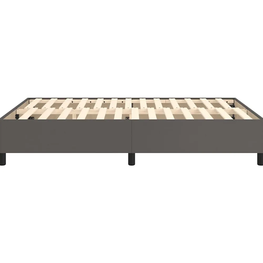 Vidaxl Cadre de lit sans matelas gris 140x190 cm similicuir* Sommier