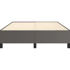 Vidaxl Cadre de lit sans matelas gris 140x190 cm similicuir* Sommier