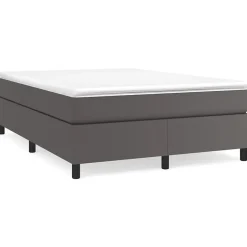 Vidaxl Cadre de lit sans matelas gris 140x190 cm similicuir* Sommier