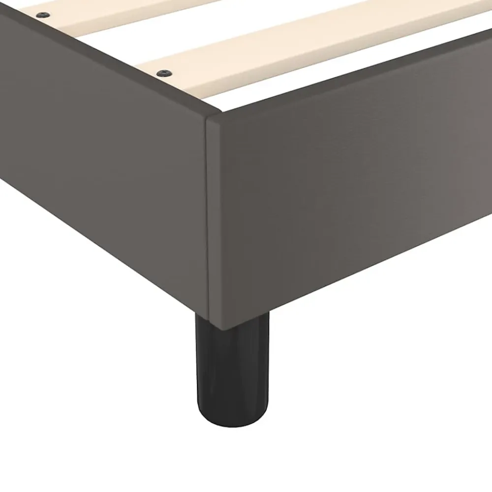Vidaxl Cadre de lit sans matelas gris 140x190 cm similicuir* Sommier