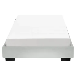 Corium Cadre de Lit Simple Masari Rembourré avec Similicuir Blanc 200 x 90 cm* Lit Simple