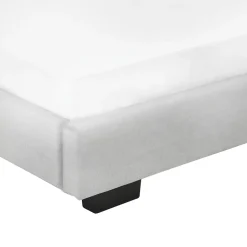 Corium Cadre de Lit Simple Masari Rembourré avec Similicuir Blanc 200 x 90 cm* Lit Simple
