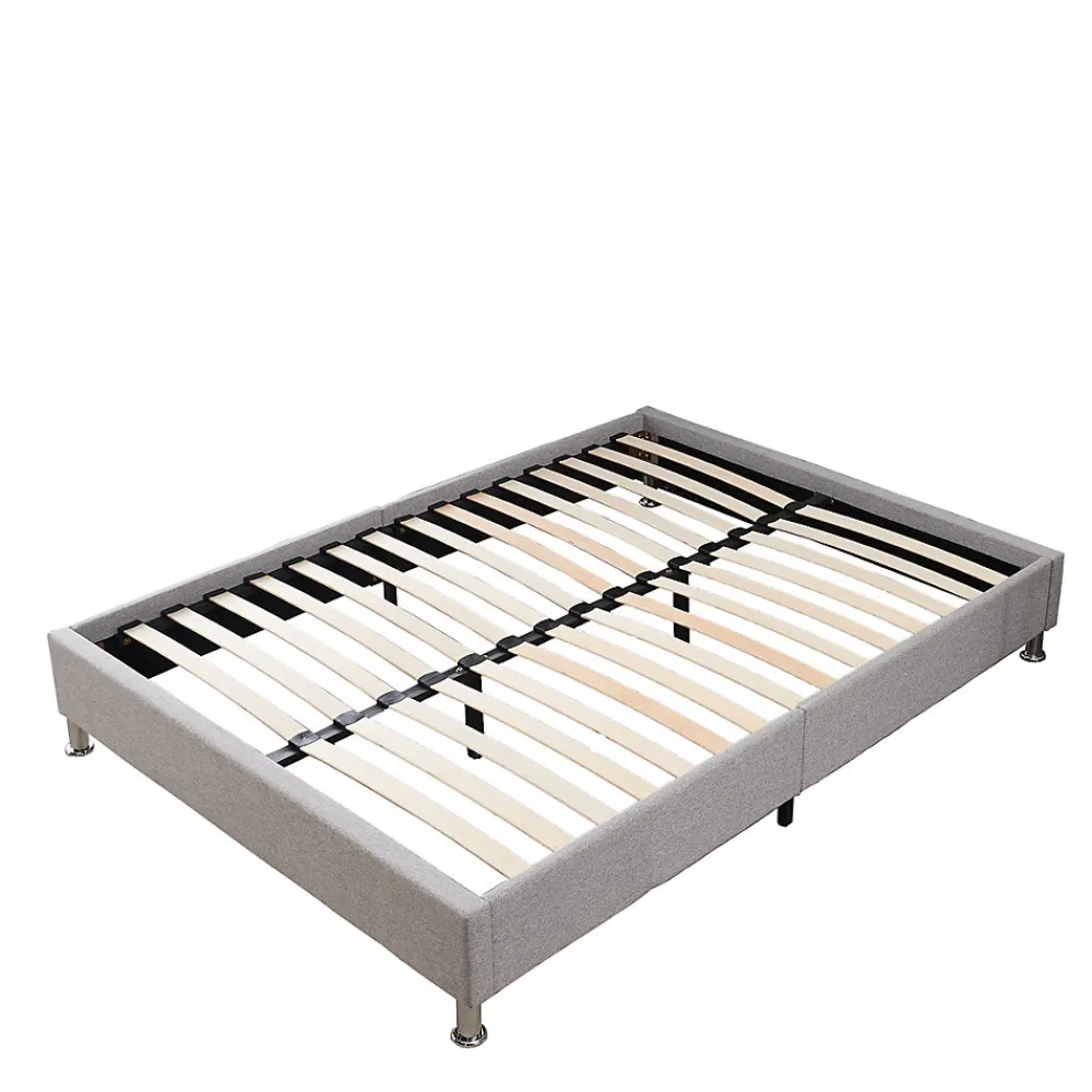 Cadre de lit 160x200cm, Plateforme capitonné 31 cm Sommier,8 Pieds>Teeno Hot