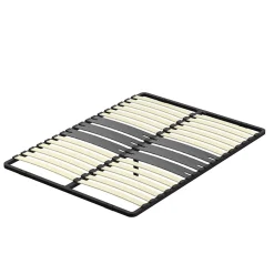 Cadre lattes 140x190 cm, 2x15 Lattes Peuplier Naturel><noscript><img width=