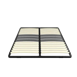 Cadre lattes 140x200 cm, 2x15 Lattes Peuplier Naturel><noscript><img width=