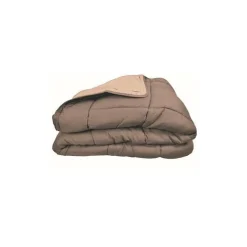 Toison d'Or CALGARY Couette chaude Microfibre 400g/m² Taupe & Lin 220x240cm* Couette