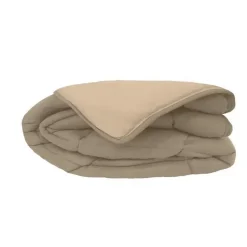 Toison d'Or CALGARY Couette chaude Microfibre 400g/m² Taupe & Lin 220x240cm* Couette