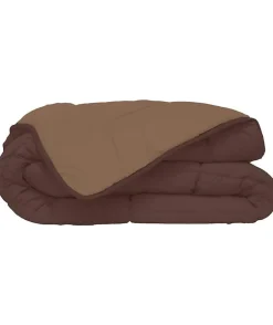 Toison d'Or CALGARY Couette chaude Microfibre 400g/m² Choco & Moka 200x200cm* Couette