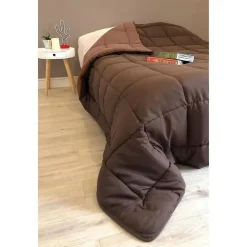 Toison d'Or CALGARY Couette chaude Microfibre 400g/m² Choco & Moka 200x200cm* Couette