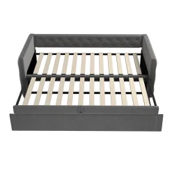 Redom Canapé 3 places convertible 140x190 cm, couchage d'appoint en tissu, design contemporain et fonctionnel* Lit Coffre