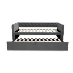 Redom Canapé 3 places convertible 140x190 cm, couchage d'appoint en tissu, design contemporain et fonctionnel* Lit Coffre