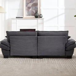 ProximaX Canapé-lit pliant 2 places Gris foncé, design moderne, matelas intégré, idéal pour salon et bureau* Lit Double