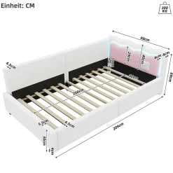 Canapé-lit 140x190 cm convertible en tissu avec coffre de rangement, style contemporain, accoudoirs rembourrés><noscript><img width=