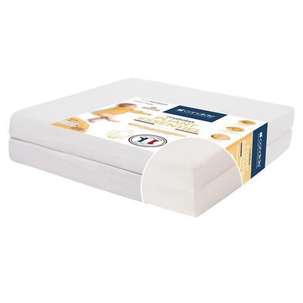 Matelas Pliant 2 Parties Ecru - 60x120 cm>Candide Best