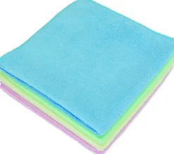 Carré Microfibre 200g 40x40 cm - Lot de 5 - Guialto - Jaune - l40- L0.1- P0.1- h0.2> Hot