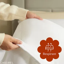Casabel Couette 220x240 cm Hiver Légère, 450 GSM Microfibre Douce et Respirante, Thermorégulatrice, Lavable, Pour Lit 2 Personnes* Couette