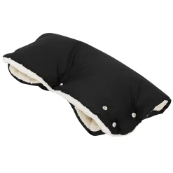 Joyz Chauffre-mains pour pousette noir en polyester flanelle douce taille universelle lavable* Couverture