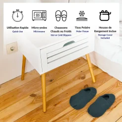 Fishtec Chaussons Chauffants - Bouillote 41-45 - Micro-Ondes* Couverture