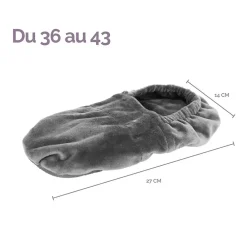 Chaussons chauffants universels taille 36 au 43 - Noir ->Vivezen Best