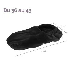 Vivezen Chaussons chauffants universels taille 36 au 43 - Noir -* Couverture