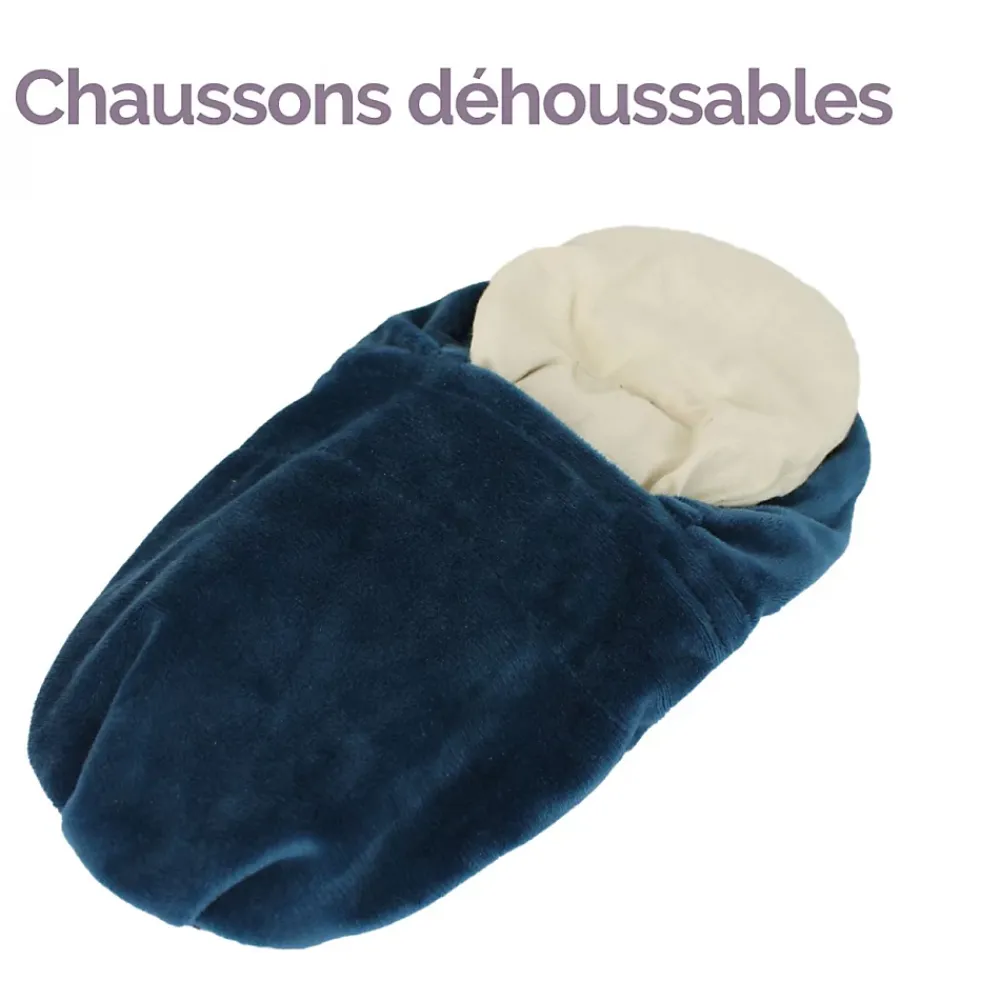 Vivezen Chaussons chauffants universels taille 36 au 43 - Noir -* Couverture